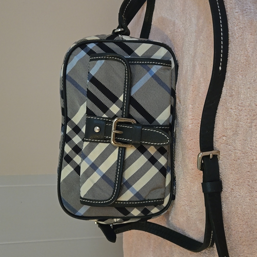 Blue Plaid Crossbody